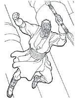 coloriage star wars le jedi sith